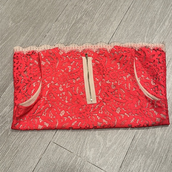 Ann Taylor Lace Crew Neck Blouse Size 0 - Picture 3 of 7